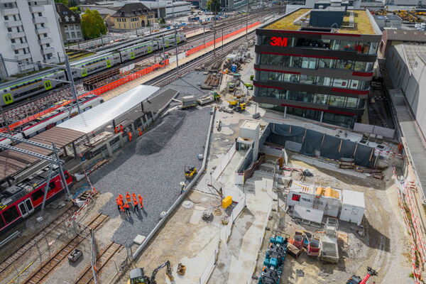 Umbau Bahnhof Langenthal – Stand Oktober 2024