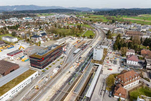 Gleisumbau Bahnhof Langenthal – Stand März 2025