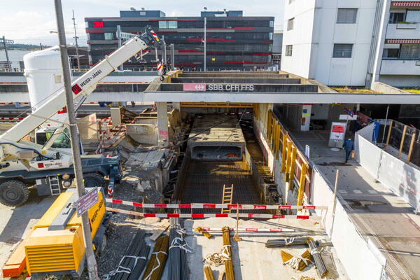 Umbau Bahnhof Langenthal – Stand März 2024