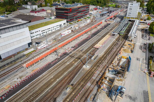 Umbau Bahnhof Langenthal – Stand Oktober 2024