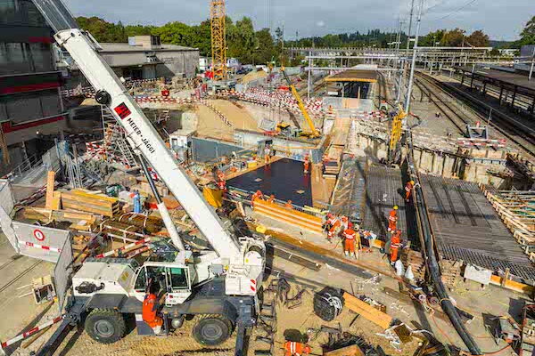 Umbau Bahnhof Langenthal – Stand Oktober 2023